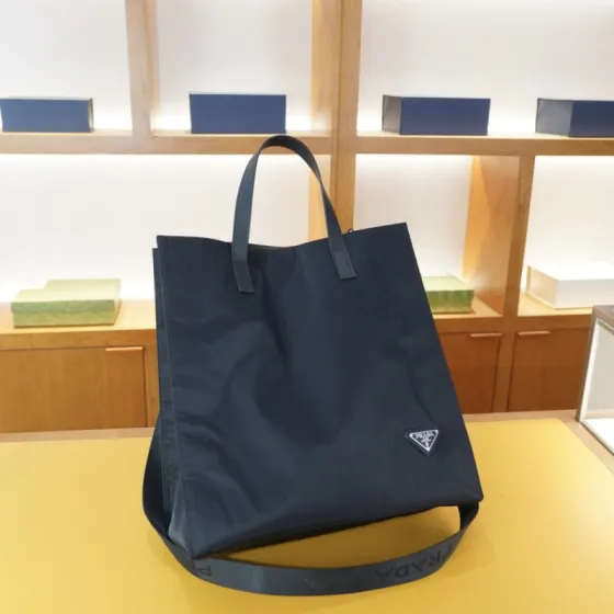 Prada Nylon black 35x36x17cm tote Top Quality Replica