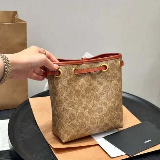 Coach Brown 25x18x10cm shoulder bag 1 1 Replica