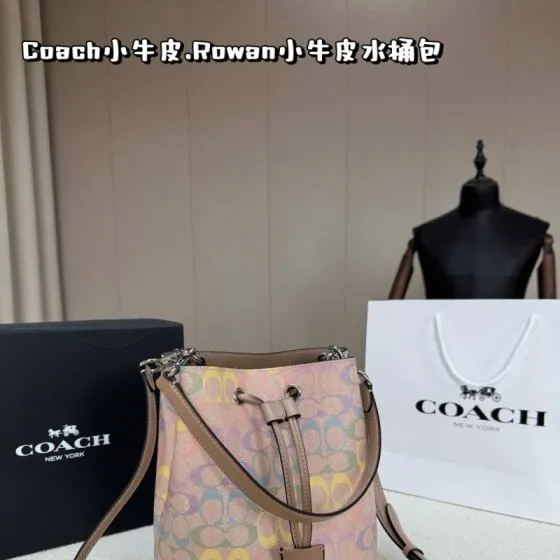 Coach Calfskin shoulder bag Top Quality Replica