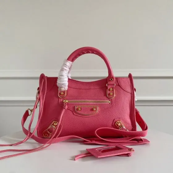 Balenciaga City Pink 38x28x15cm shoulder bag Premium Replica