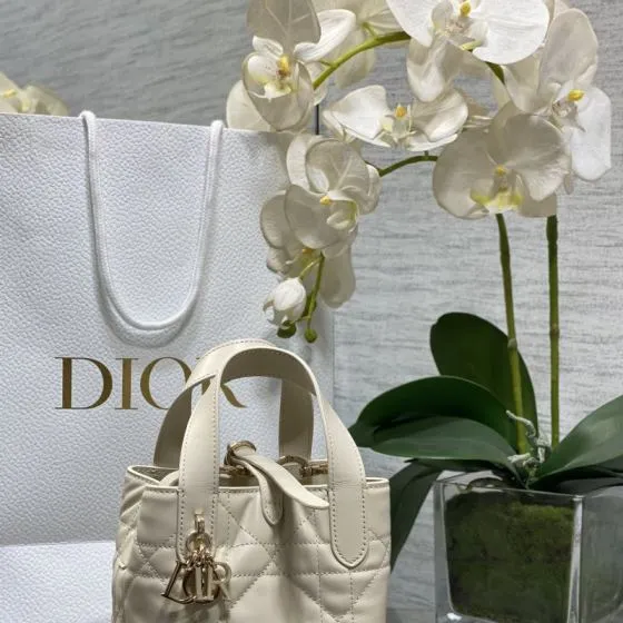 Dior Toujours Cream mini crossbody Premium Replica