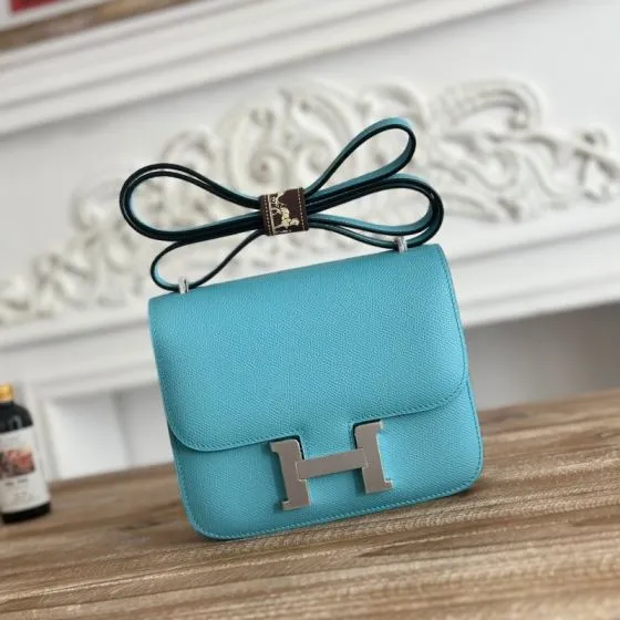Hermes Constance Blue crossbody — Top Quality Replica