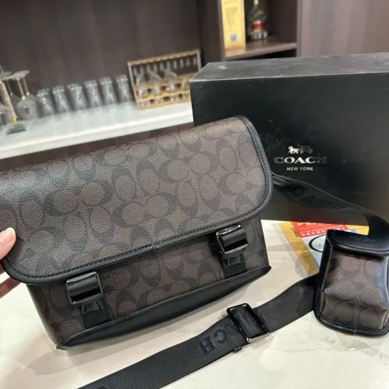 Coach Monogram shoulder bag AAA Quality Replica