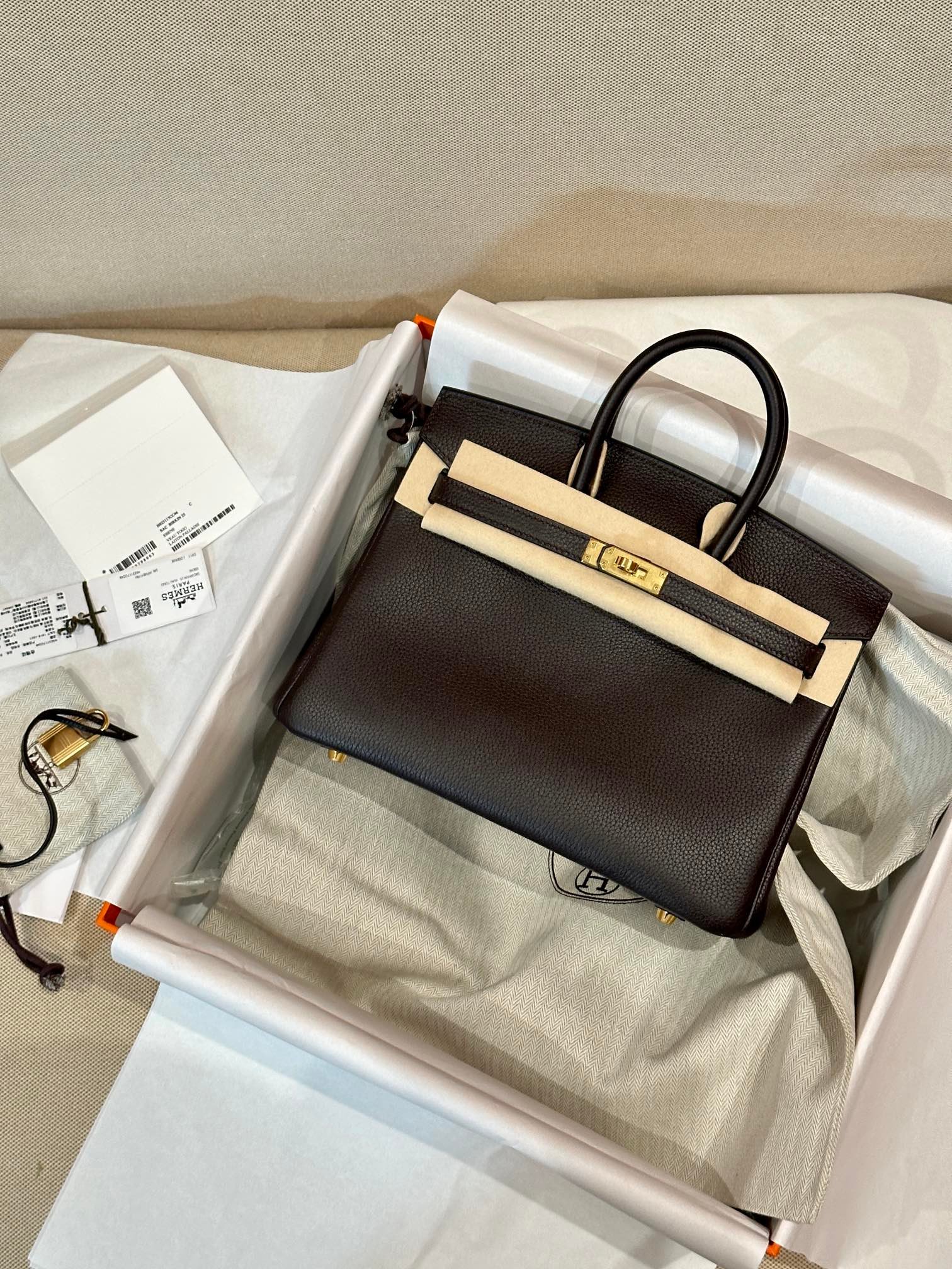 Hermes Birkin Dark Brown handbag everyday