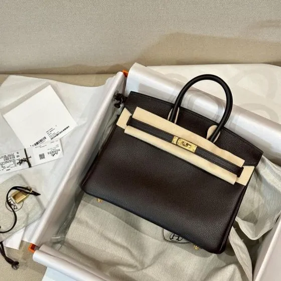 Hermes Birkin Dark Brown handbag — AAA Quality Replica