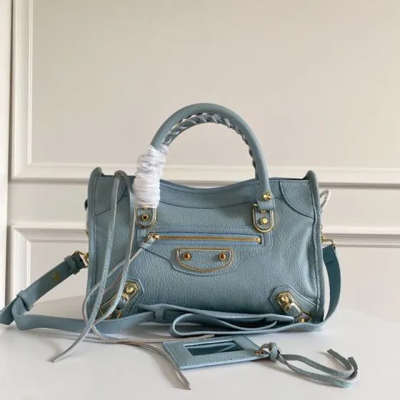 Balenciaga City Blue 38x28x15cm shoulder bag Premium Replica