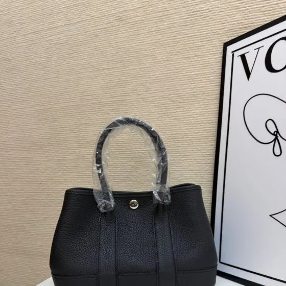 Hermes Garden Party Black mini 23cm tote — AAA Quality Replica