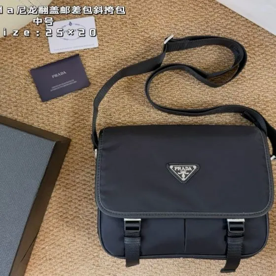 Prada Nylon black 25x20cm crossbody Premium Replica