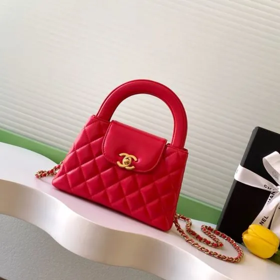 Chanel Kelly Red top handle 1 1 Replica
