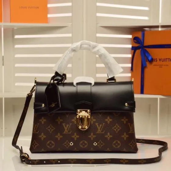 Louis Vuitton One Handle Monogram with Black 25x19x10cm shoulder Premium Replica