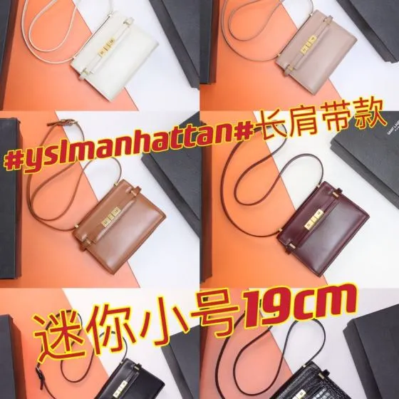 Saint Laurent Manhattan Black 19cm crossbody — Top Quality Replica