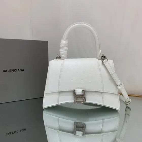 Balenciaga Hourglass White 23x14x10cm shoulder bag Premium Replica