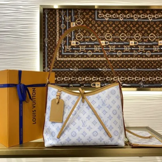 Louis Vuitton CarryAll Monogram Bleu Courrier shoulder 1 1 Replica