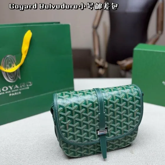Goyard Belvedere Green 22cm crossbody AAA Quality Replica