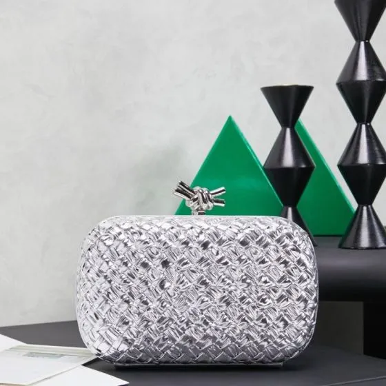 Bottega Veneta Silver shoulder bag 1 1 Replica