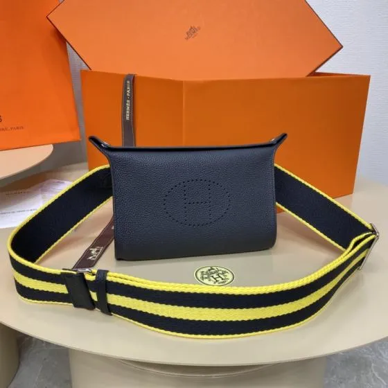 Hermes Videpoches Black crossbody Premium Replica