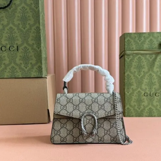 Gucci Dionysus Beige GG Supreme shoulder Premium Replica