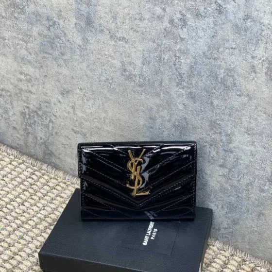 Saint Laurent Monogram Envelope Black crossbody — Premium Replica