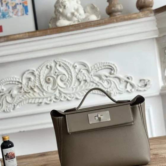 Hermes Hermes bag Etoupe mini crossbody Premium Replica