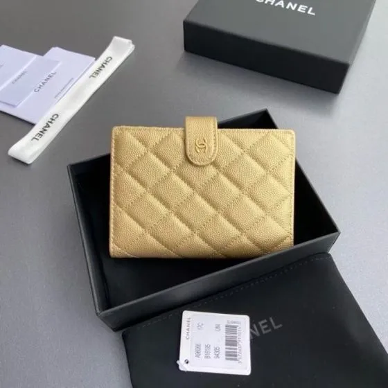 Chanel Gold wallet Top Quality Replica