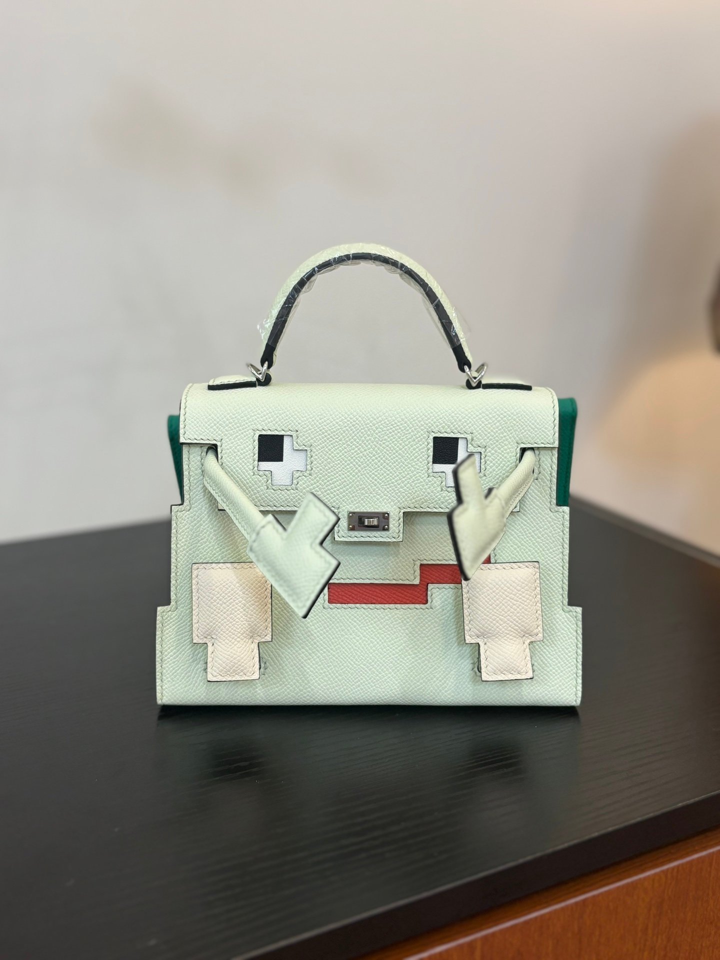Hermes Mosaic Mint Green and White everyday