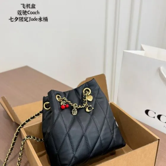 Coach Black 25x18x10cm shoulder bag AAA Quality Replica