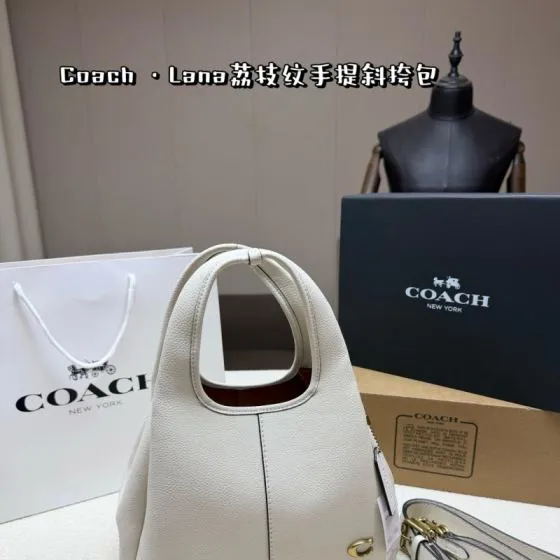Coach White shoulder bag AAA Quality Replica