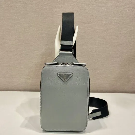 Prada Gray shoulder bag AAA Quality Replica