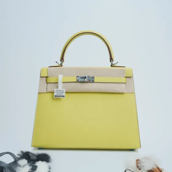 Hermes Kelly Yellow Epsom shoulder Top Quality Replica