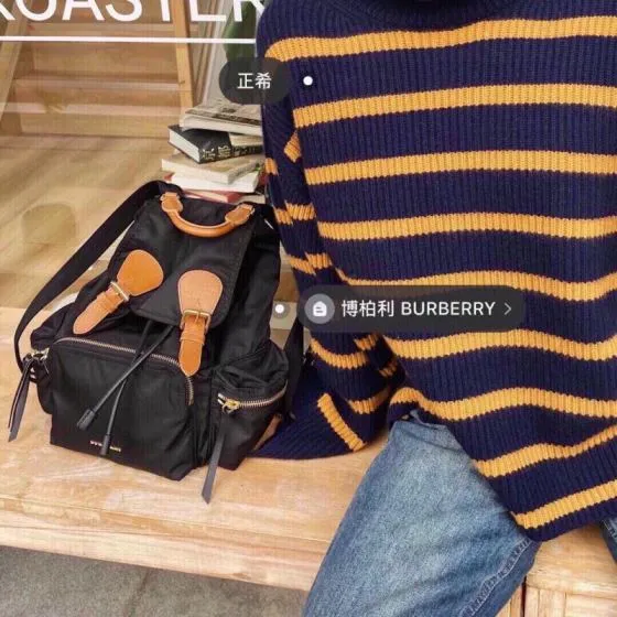 Burberry Black shoulder bag Premium Replica