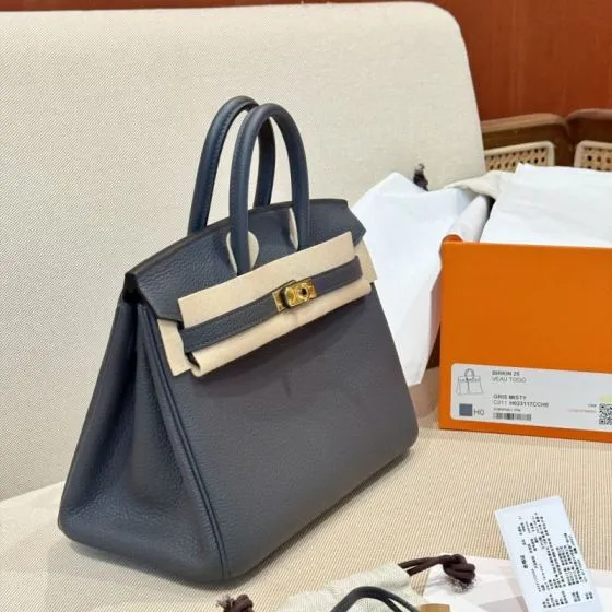 Hermes Birkin 25 Gris Misty 25cm tote — 1:1 Replica