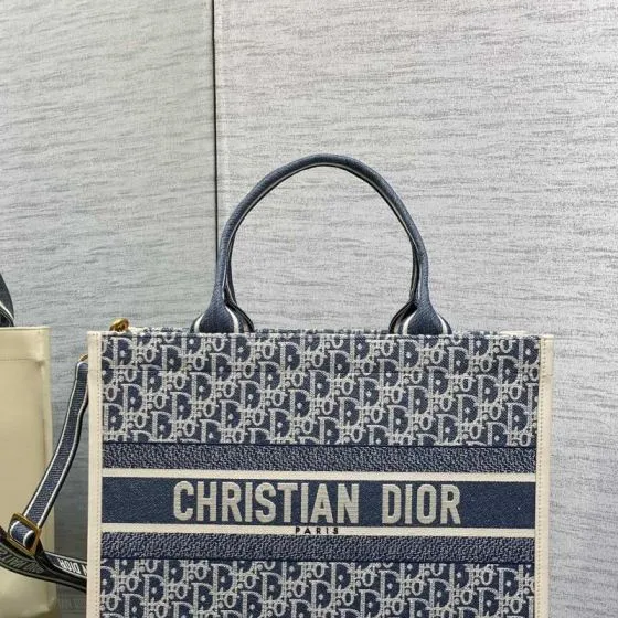 Dior Book Tote Blue Oblique — Premium Replica