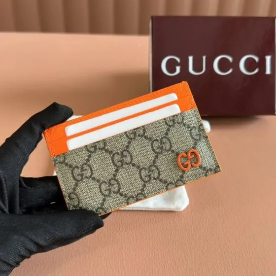 Gucci GG Supreme canvas with orange trim everyday Premium Replica