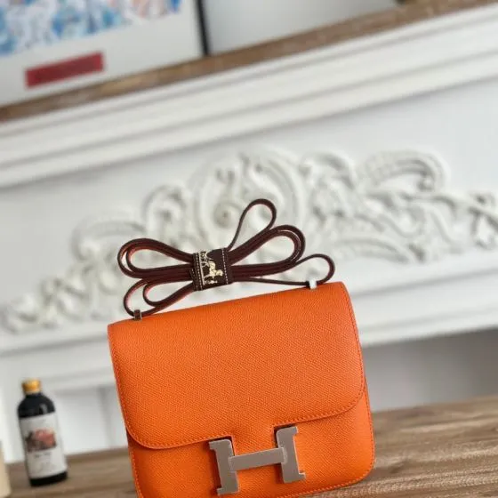 Hermes Constance Orange Epsom shoulder — Top Quality Replica