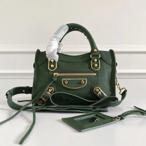 Balenciaga City Green 38x28x15cm shoulder bag Top Quality Replica