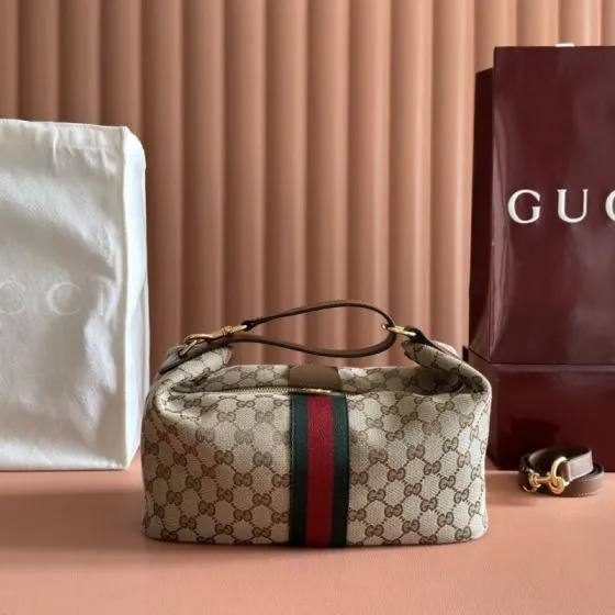 Gucci Vanity Beige GG Canvas shoulder Top Quality Replica