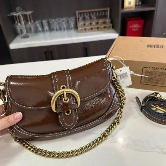 Coach Brown 25x18x10cm shoulder bag 1 1 Replica