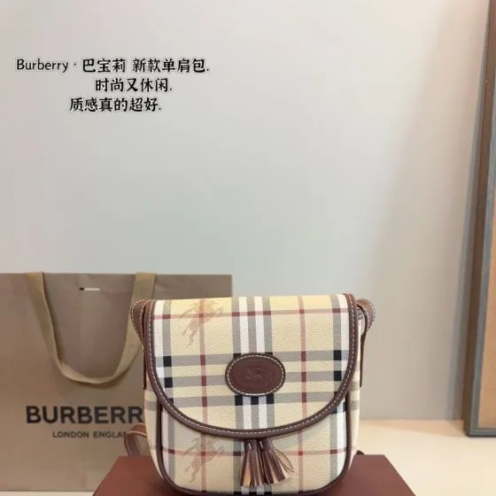 Burberry Brown 25x18x10cm shoulder bag 1 1 Replica