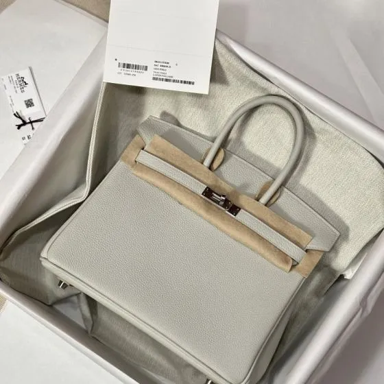Hermes Birkin 25 Gris Perle 25 handbag — Premium Replica