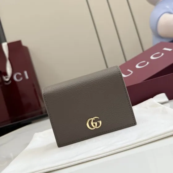Gucci GG Marmont Taupe card holder AAA Quality Replica