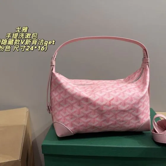 Goyard Pink Canvas Orange Canvas 24 16cm shoulder Premium Replica