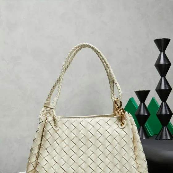 Bottega Veneta White 25x18x10cm shoulder bag Premium Replica