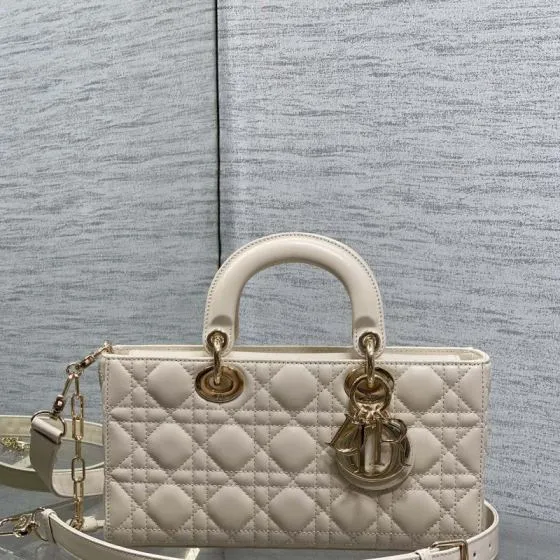 Dior Lady Beige medium shoulder AAA Quality Replica
