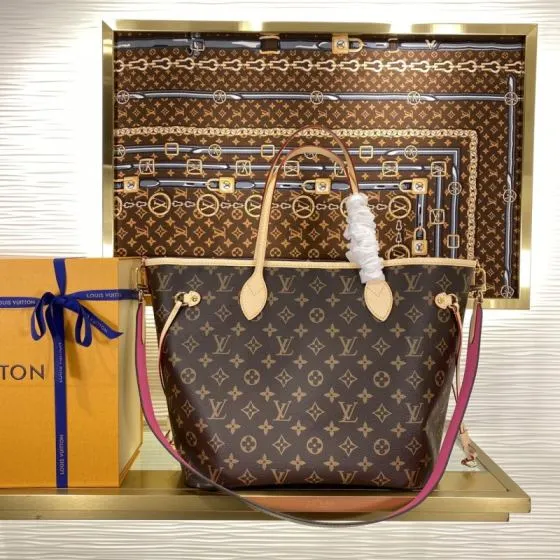 Louis Vuitton Neverfull Bandouli re Inside Out Monogram tote Top Quality Replica