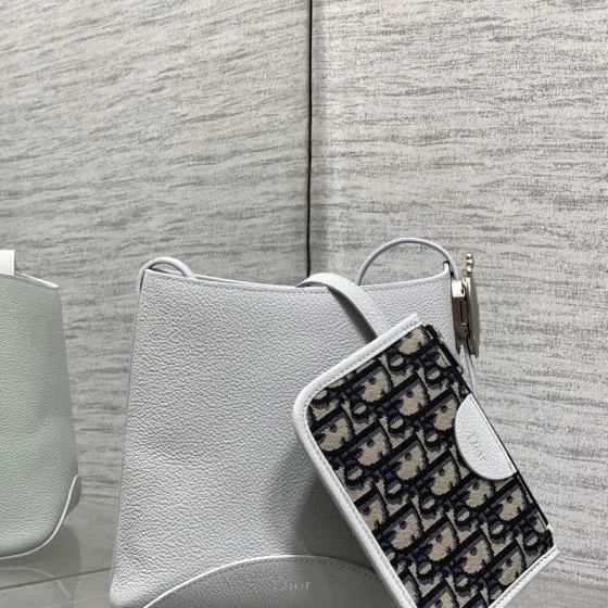 Dior Book Tote Light Gray Leather with Oblique canvas — 1:1 Replica