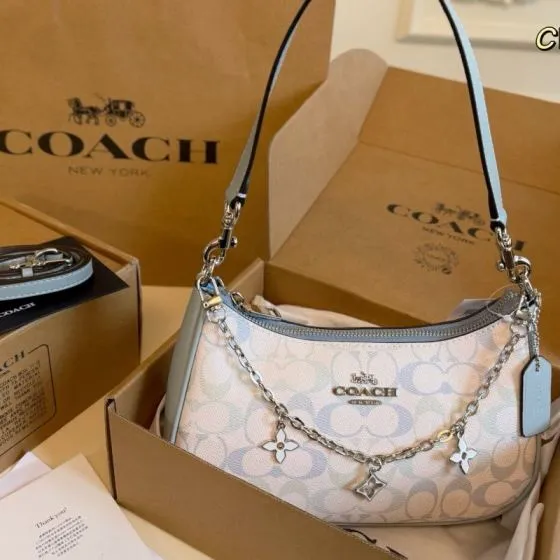 Coach Blue shoulder bag AAA Quality Replica