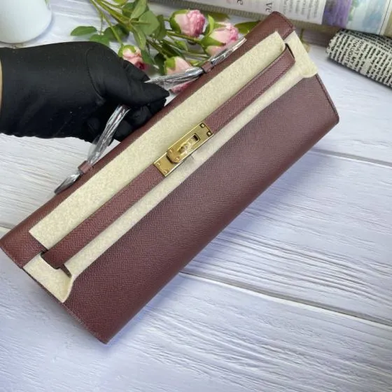 Hermes Kelly Cut Rosewood 31 evening 1 1 Replica