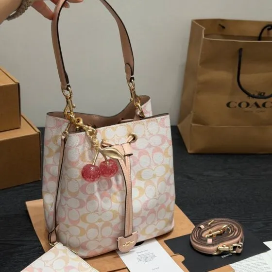 Coach Pink shoulder bag AAA Quality Replica