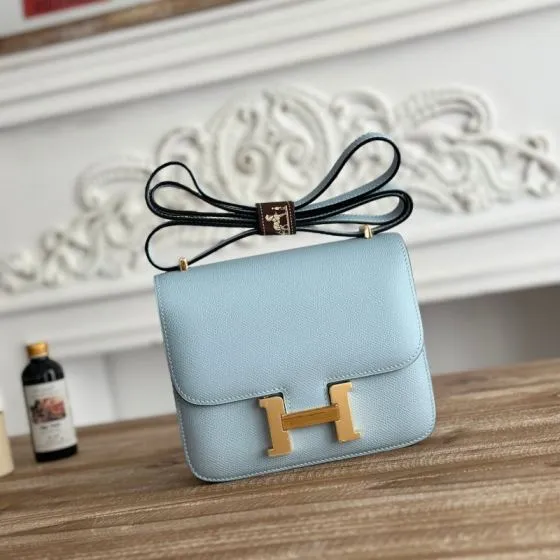 Hermes Constance Light Blue shoulder — AAA Quality Replica