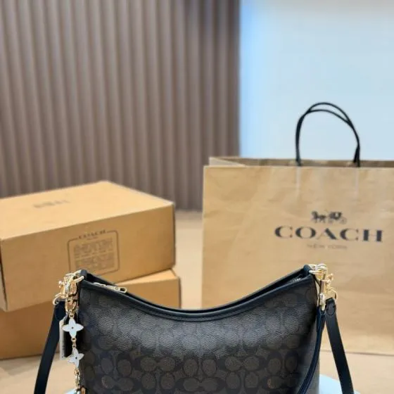 Coach Monogram shoulder bag Premium Replica